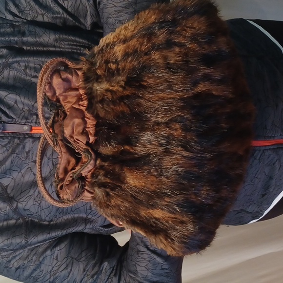 Handbags - Rare! Fur Purse/ Muff - Vintage 6091